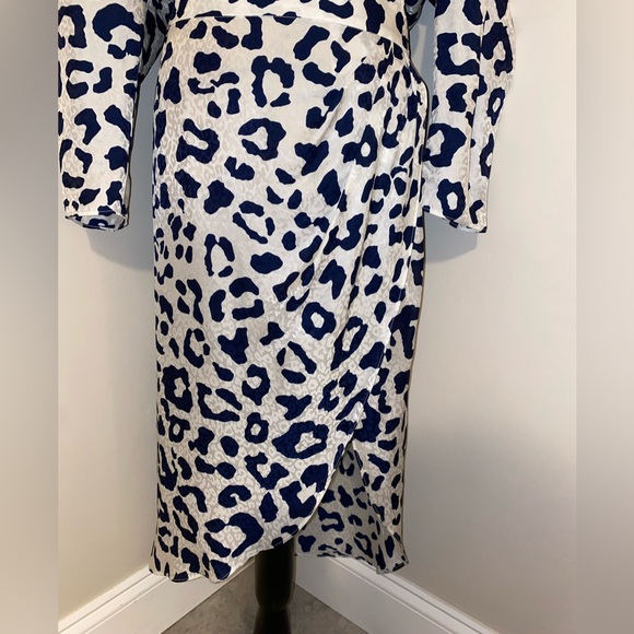 RONNY KOBO Jade leopard-print satin-jacquard midi dress - Picture 10 of 16